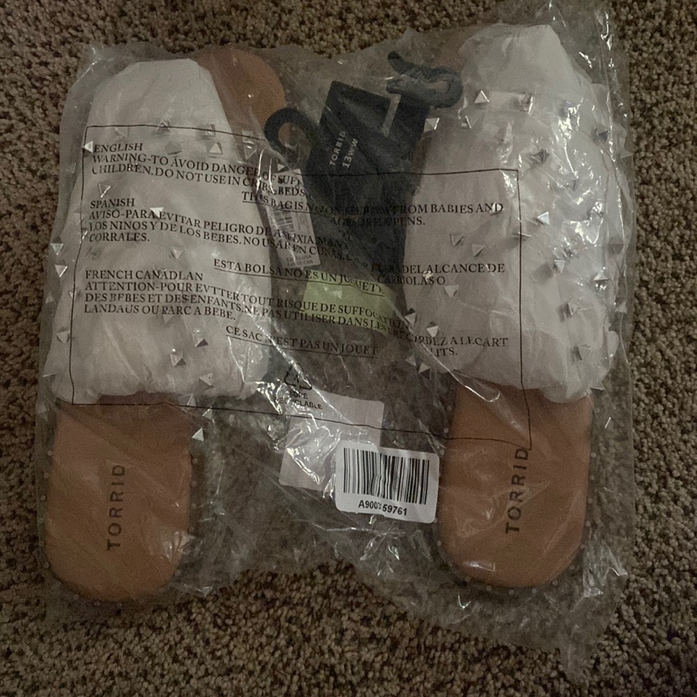 Never been opened studded strap sandal!